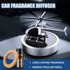 Solar Rotation Helicopter Car Air Freshener Odor Removal Aromatherapy Car Fragrance Diffuser Ornaments Car Interior Decoration