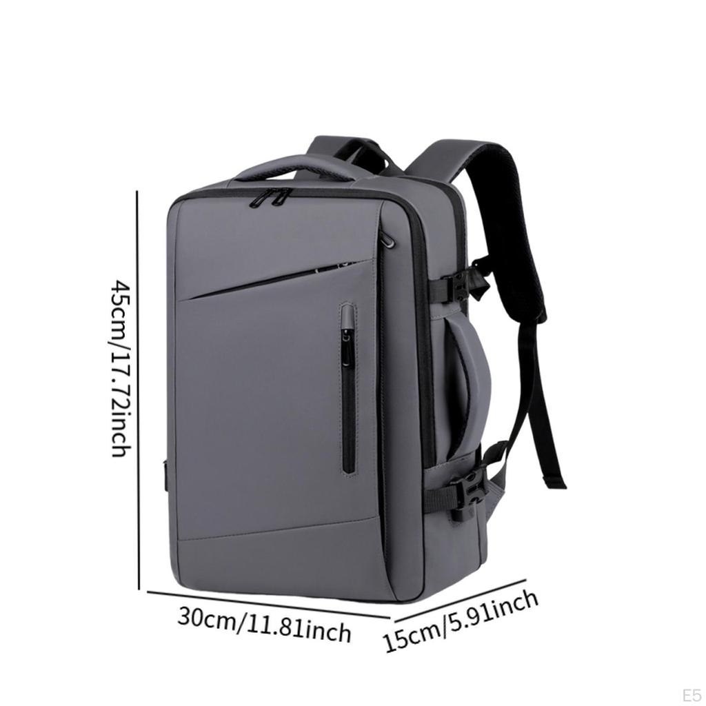 Laptop Backpack Polyester Expandable Computer Bag Gaming Daypack Large Capacity Work Organized