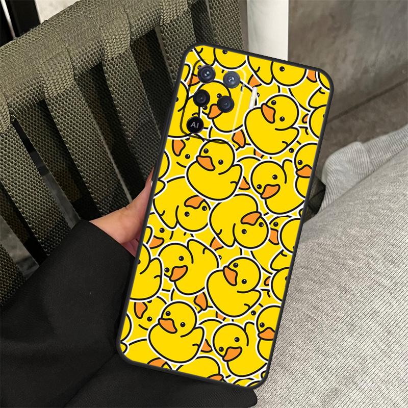 Yellow Duck Case For Oppo A38 A18 A58 A78 A98 A79 A40 A60 A80 A16 A76 A96 A15 A74 A94 A54 A77 A17 Cover