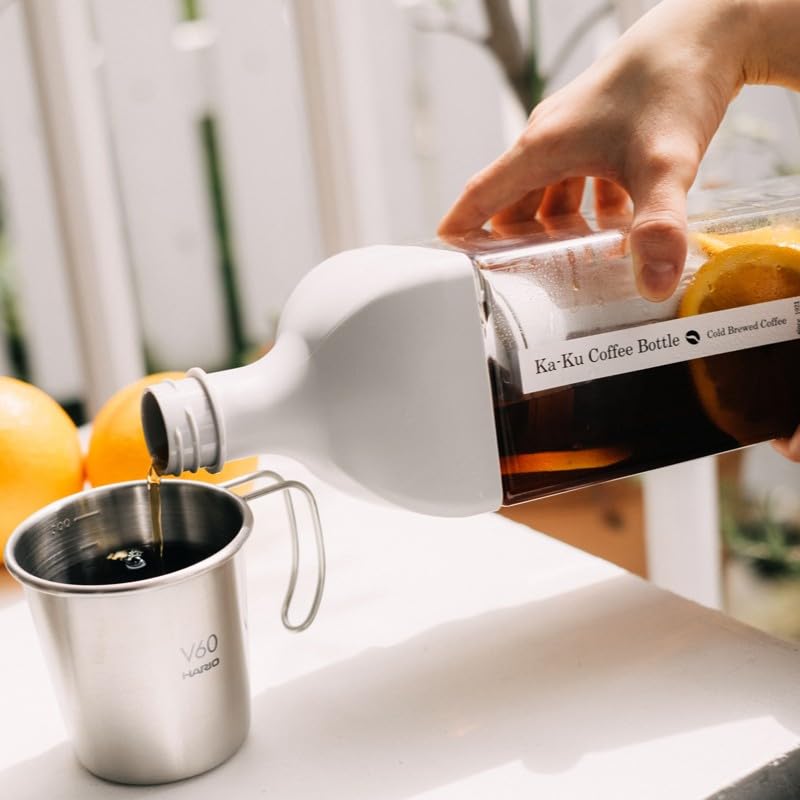 Hario Kirk Coffee Bottle Practical Capacity 1000ml Pale Gray Made In Japan KAC-110-PGR