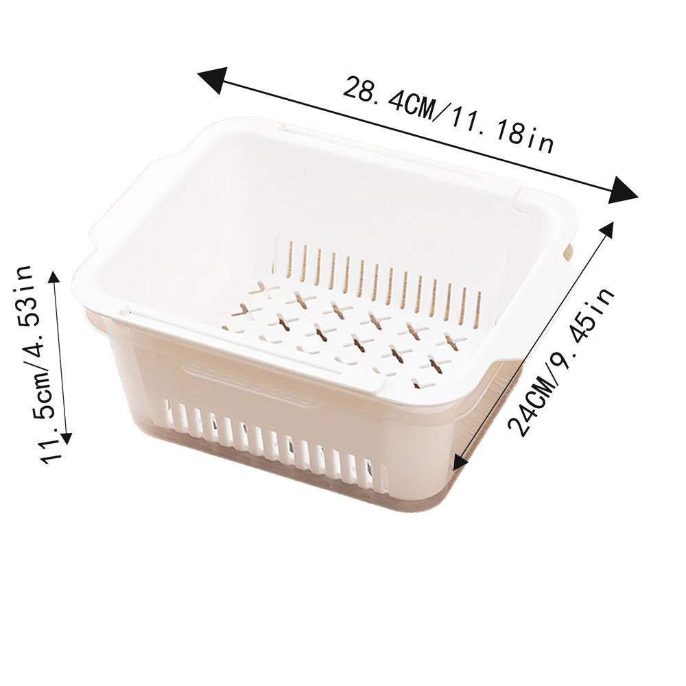 

Корзина-дуршлаг для мойки, выдвижная корзина для мытья овощей и сухой посуды, двухслойная корзина для сушки посуды