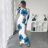 Women's Long Sleeve Maxi Dress Slim Fit Elegant for Evening Parties