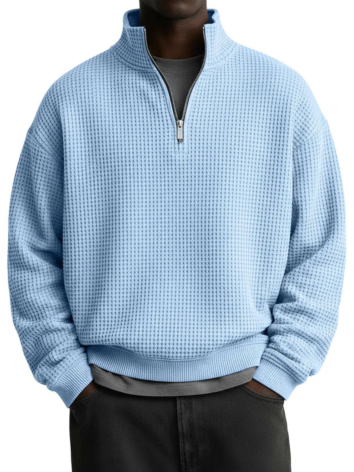 European Men s Casual Zipper Hoodie - Autumn/Winter 2025 Collection 3XL синий