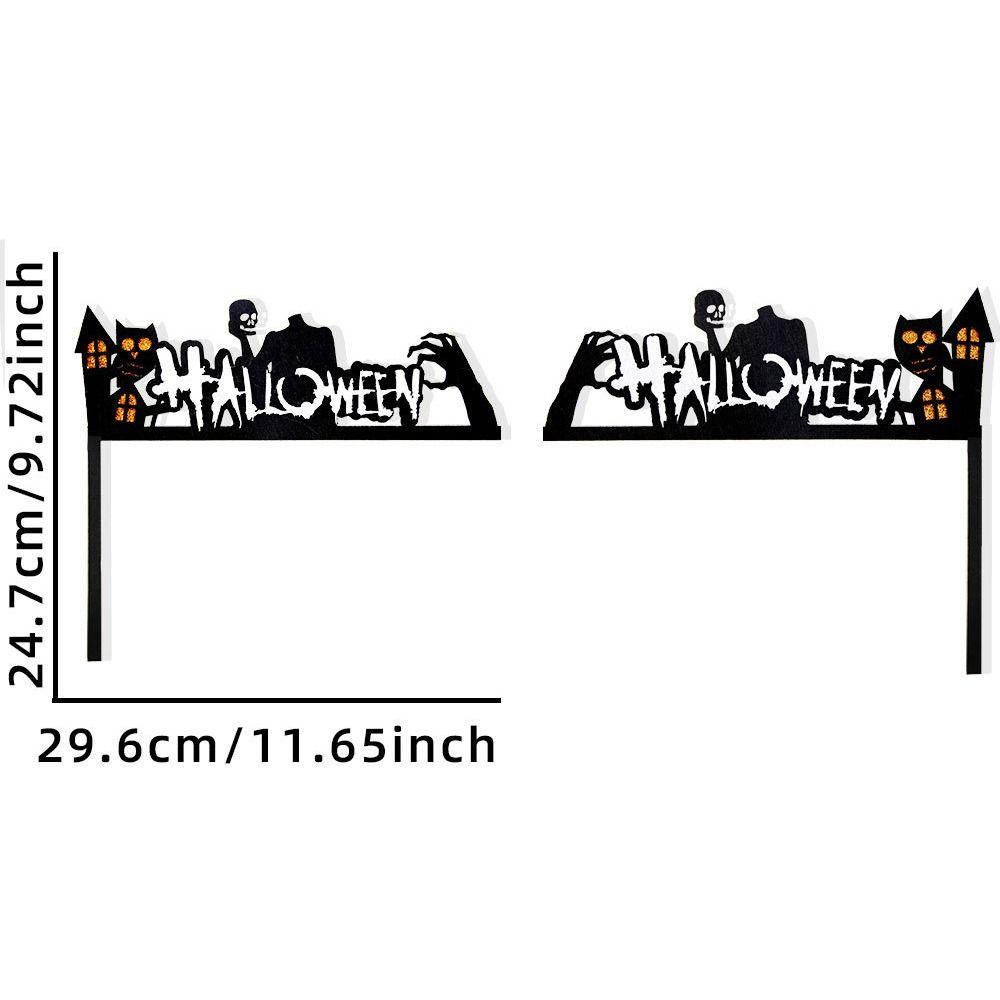 Mehrzweck 3D Halloween Türrahmenaufkleber Niedliche DIY Kürbis Eckaufkleber Cartoon Geisterfest Türaufkleber Fenster