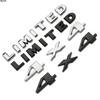 3D Metal 4X4 LIMITED Letter Emblem Stickers, Car Body Decor Badge Modification Accessories Fit for Jeep Wrangler Compass