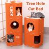 All-in-one Cat Bed Tree Hole Cat Scratching Post Creative Cat Castle House Four Seasons