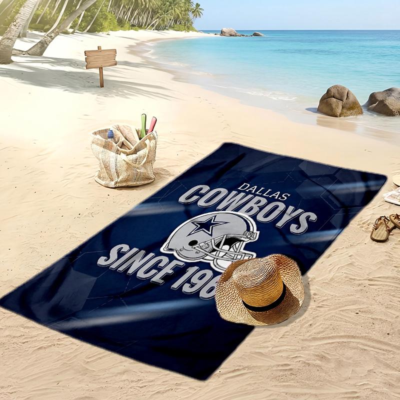 Asciugamano da Spiaggia Stampa Dallas Cowboys Morbido Portatile Asciugatura Rapida?Asciugamano Asciutto Per Piscina Vacanza Estiva Sport all'Aperto