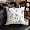 Lustiger Bfb X und Vier Kissenbezug Sofa Wohnzimmer Schlafzimmer Kopfteil Rückenlehne Kissen Quadratisches Kissen Nickerchenzeit