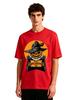 Mens Happy Halloween Pumpkin Scarecrow Graphic Tshirt Retro Spooky Print Casual Short Sleeve White Cotton Tee