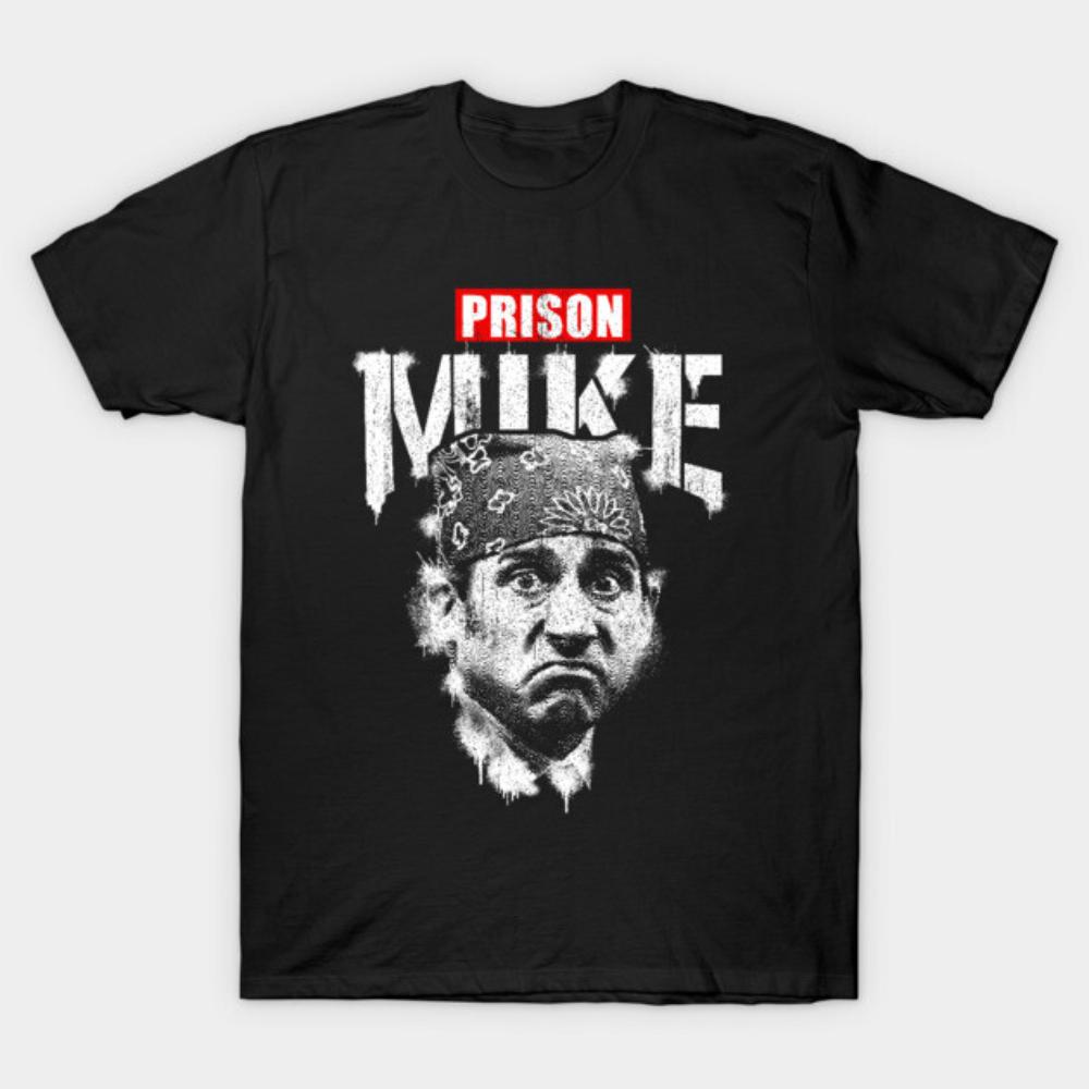 Men Women Cotton T Shirt Prison Mike Print Casual Streetwear The Office Michael Scott Meme Tee