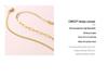 Retro Double-Layer Portrait Pendant Necklace, 18K Gold-Plated Titanium Steel, European & American Design, Clavicle Chain