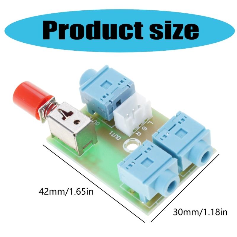 Compactly Audios Switcher Module Supports Double Input Single Output Signal Routing Low Power Audios Selectors
