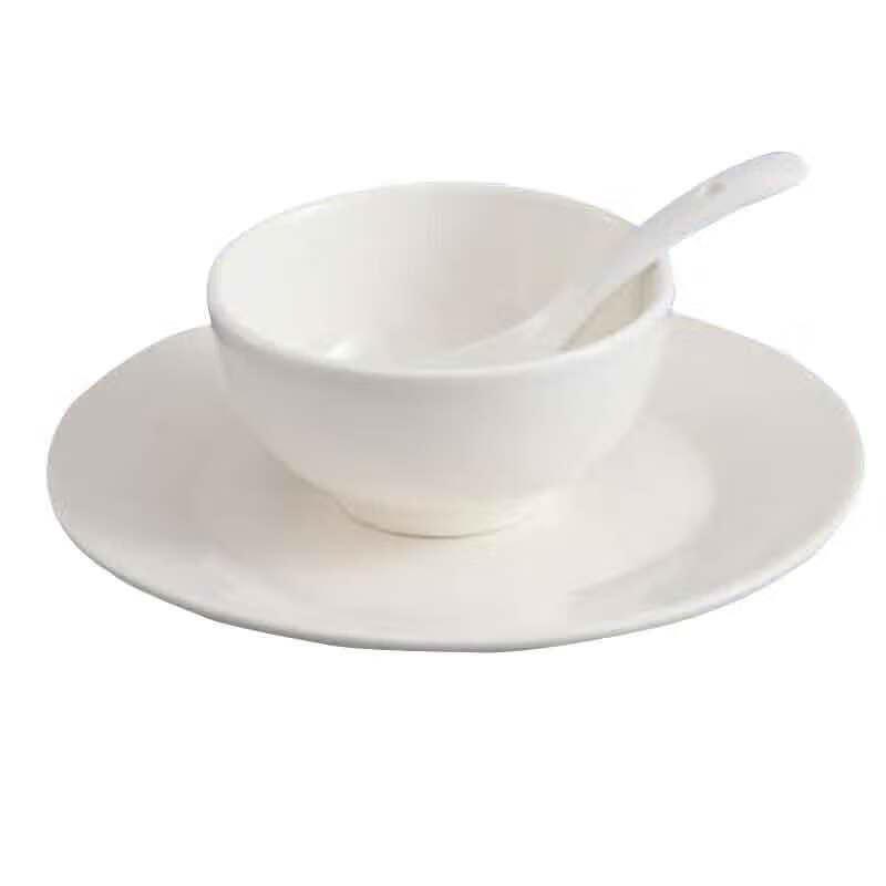 Homeglen Chinese White Ceramic 10-Piece Dinnerware Set
