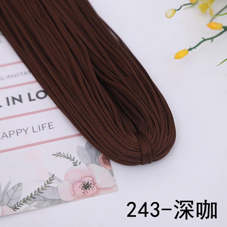 Croșetare Fir Gol Cordon de Nailon Fir de Tricotat Mătase Lucios Linie de Croșetat pentru DIY Covoraș Pălării Genți Pantofi Artizanat