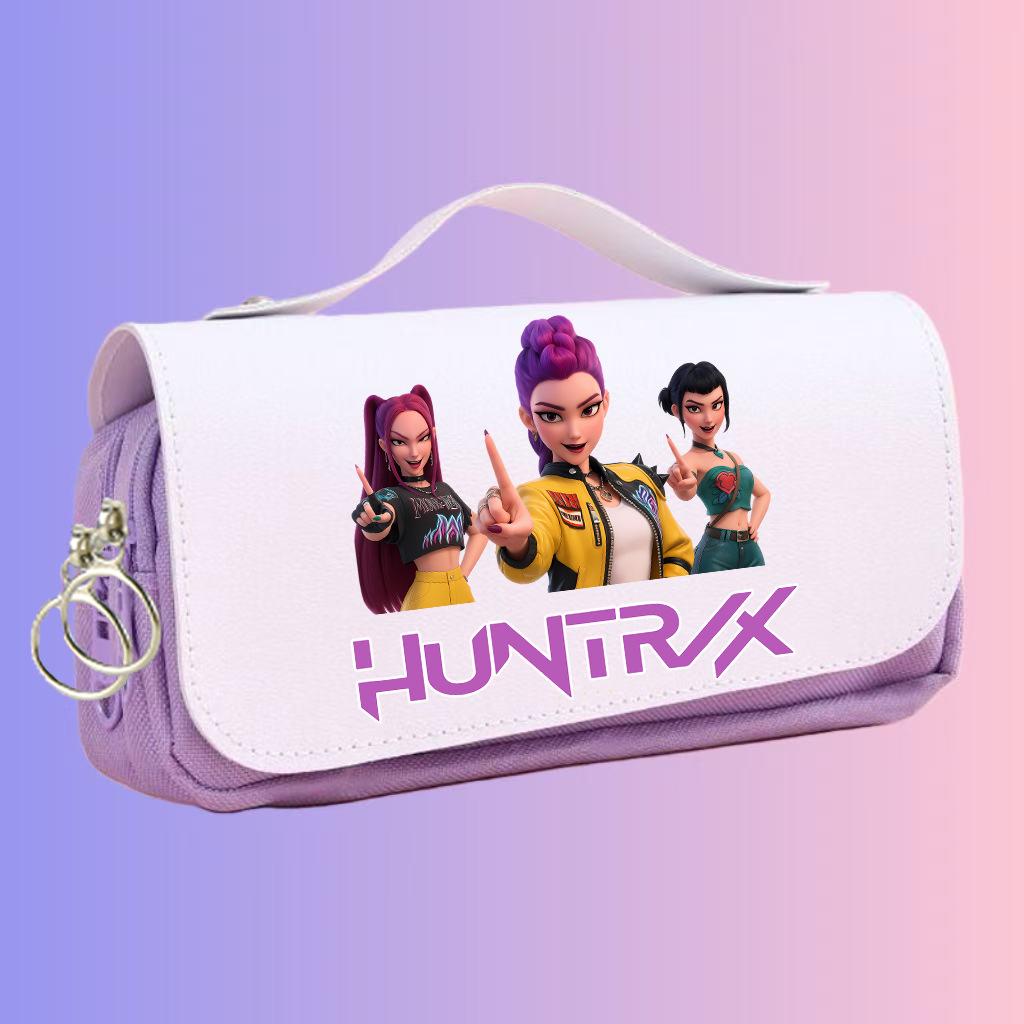 Demon Hunter Anime K-Pop Girl Group Pencil Case - Large Capacity for Students