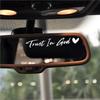 Trust In God Car Rearview Mirror Sticker - Reflective Car Body & Laptop Decoration