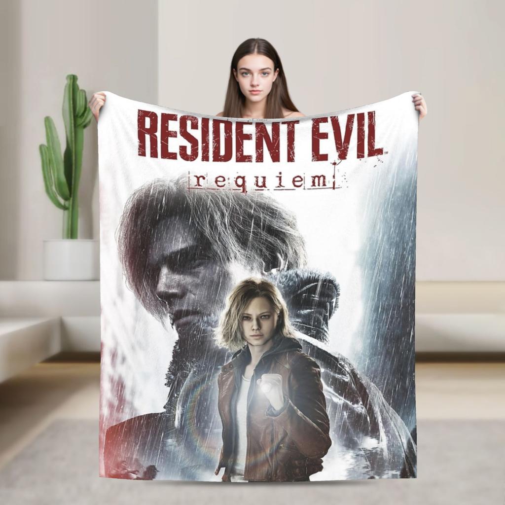 Residents Evils 9  Blanket Multiple Sizes Warm Cozy Fluffy Games Throw Blankets for Couch Sofa and Bed