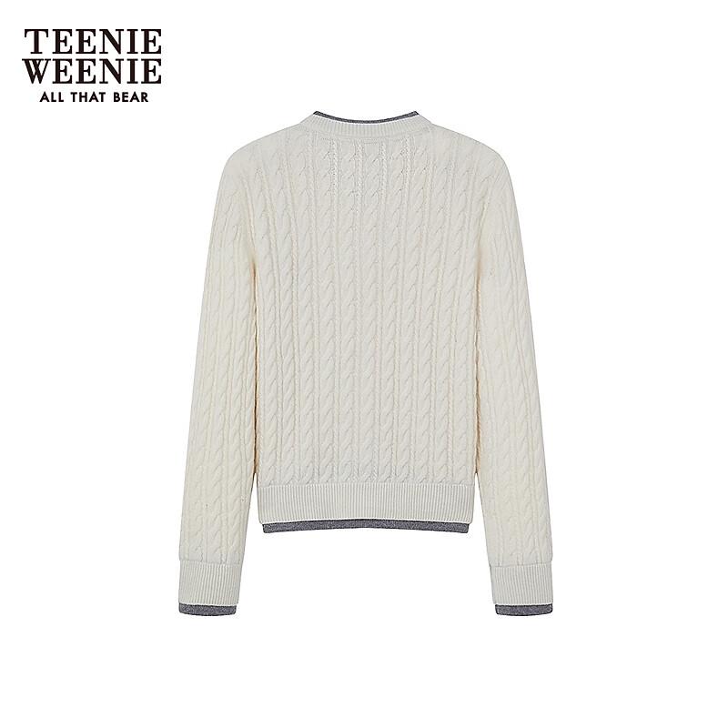 Teenie Weenie Women's Bear Cartoon Knitted Cardigan