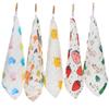 30x30cm Pure Cotton Bubble Cotton Gauze Square Towel Kindergarten Type A Baby Saliva Towel Infant Small Towel 6 Layers