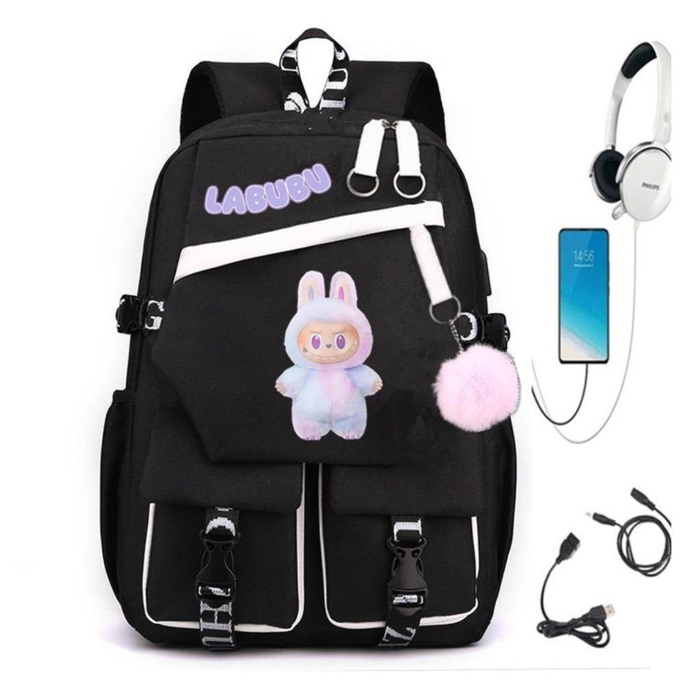 Teen Student Schoolbag Cartoon Backpack Leisure Travel Computer Bag