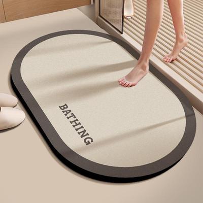 Tappetino da bagno assorbente antiscivolo in terra di diatomee: Sottopiede ad asciugatura rapida, resistente alle macchie, facile da pulire