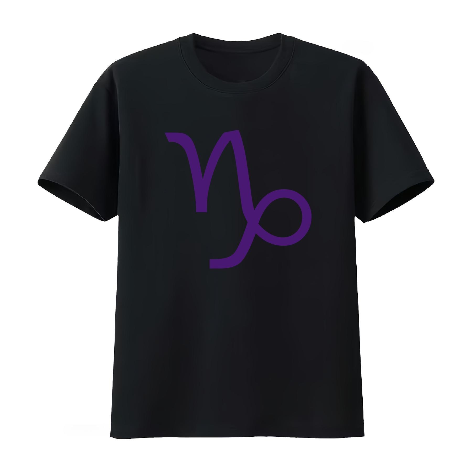 Gamzee Makara Capricorn Purple Symbol Print Comfortable T Shirt Jersey Vintage Casual Unisexs Clothing Womens 2026 Summer T Shirt S