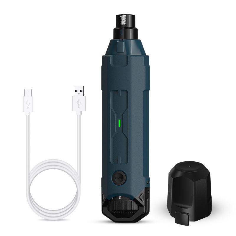 

New Electric Nail Clippers for Dog Scissors for Pets Nail Grinder for Dogs Cats Grooming Trimmer Cutters Nail Mill Pet Products синий