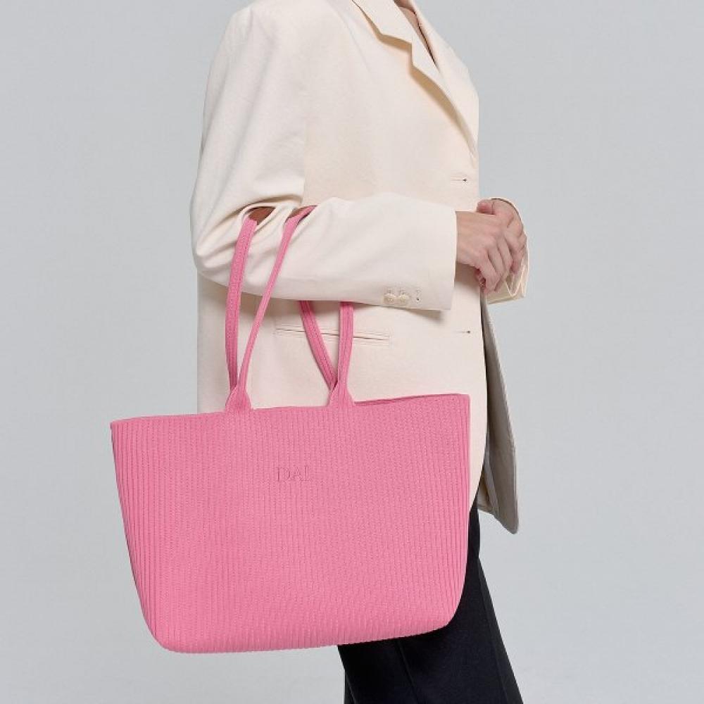 DaL Cashmere DaiLy Knit Shopper Bag Pink L