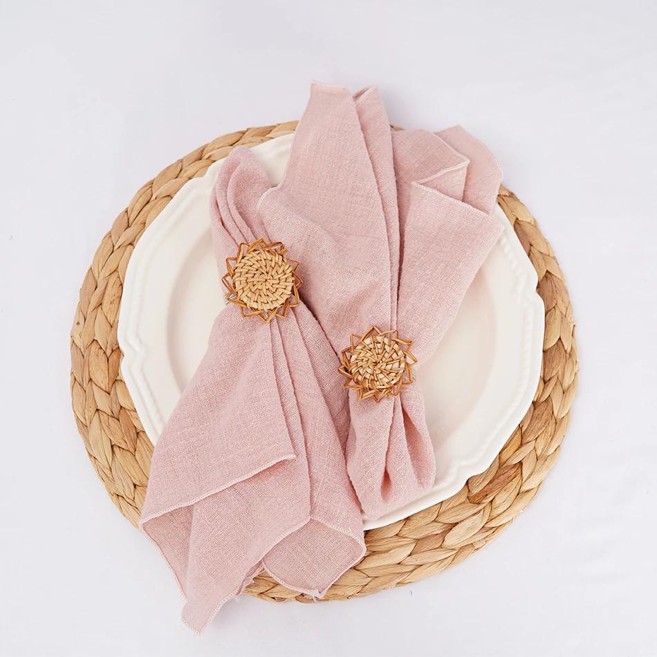 50PCS Cotton Sewing Cloth Napkins,50x50cm Durable Sage green Table Napkin, for Wedding Kitchen Party Birthday Decoration