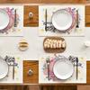 1/4pcs Ramadan Kareem Linen Placemat Table Ornaments 2025 Muslim Islamic Party Supplies Eid Mubarak Home Decoration Gift Favors