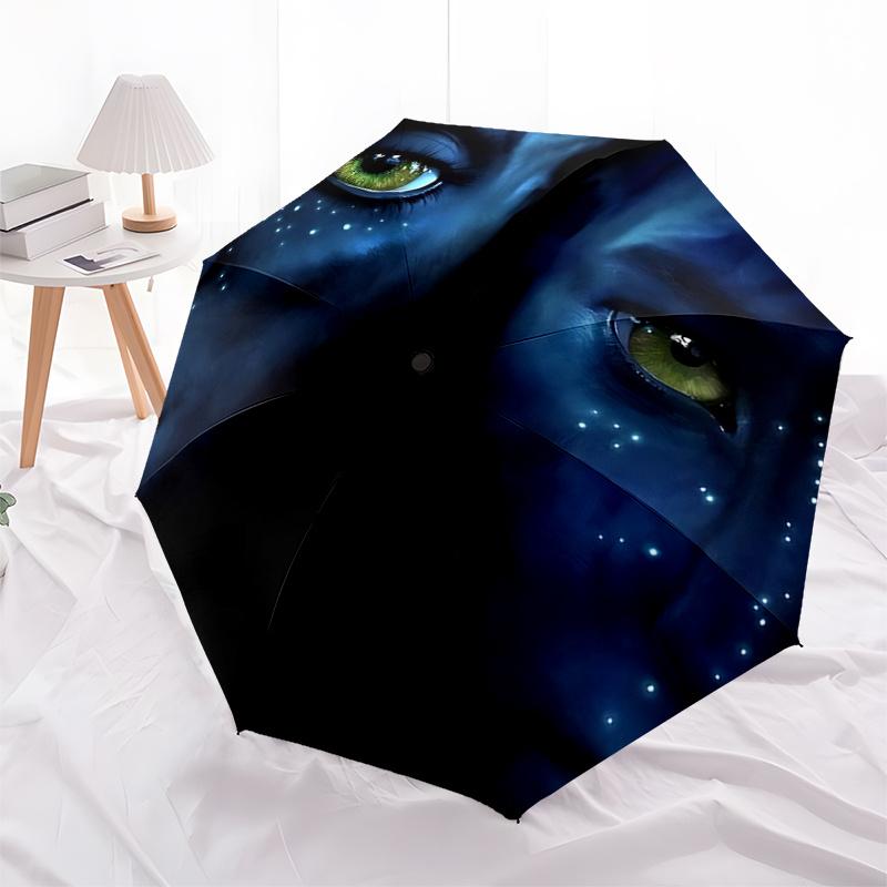 

Avatar Inspired Bioluminescent Rain Umbrella:Automatic Opening&Closing,Foldable Design,8 Rib Iron Frame,Outdoor Umbrella for Fans and
