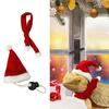 1 Set Reptile Hats with Scarf Holiday Dress Up Soft Christmas Lizard Santa Hat for Amphibians