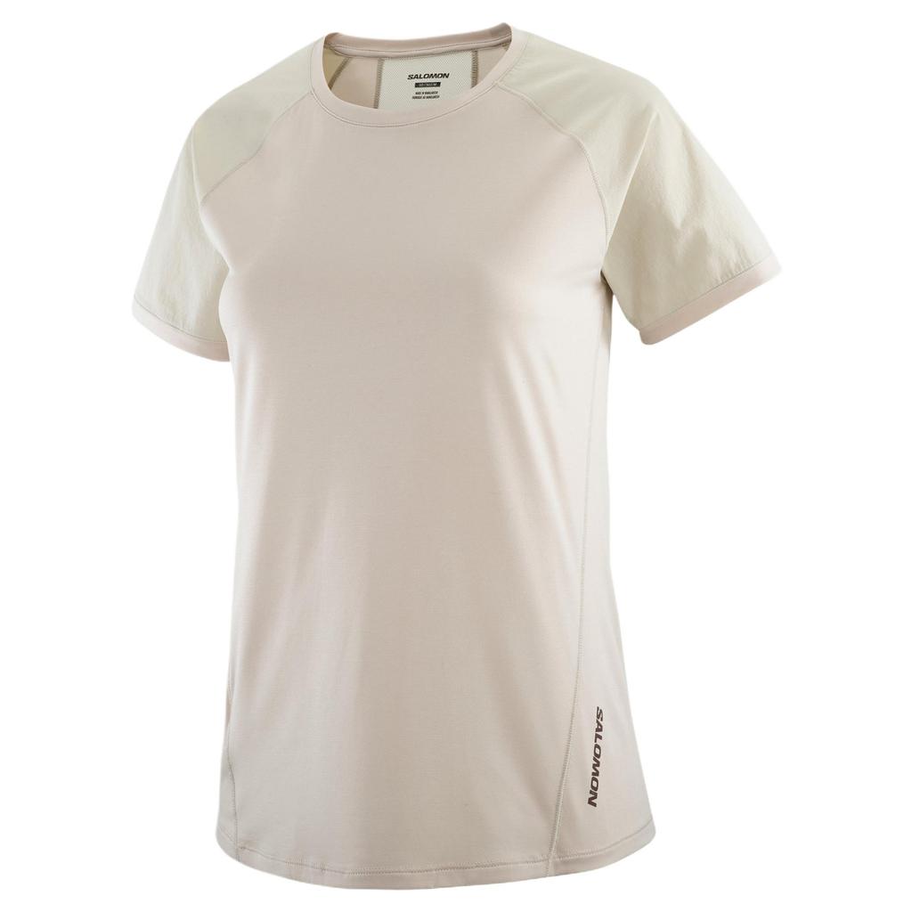 SALOMON Outline Soft Comfortable Breathable Quick-Dry Short Sleeve Raglan T-Shirt Women Tops Rainy-Color C24701
