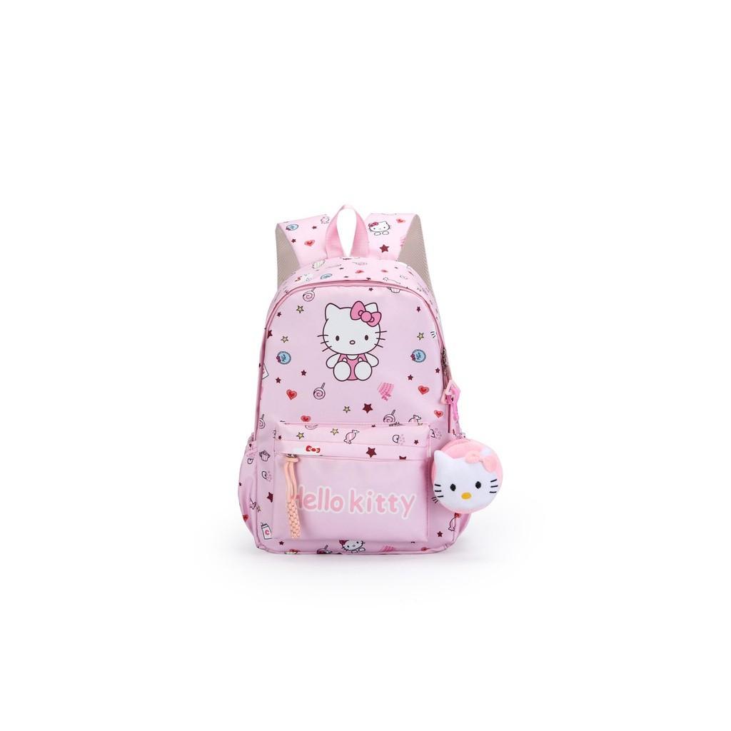 Cartoon Backpack With Nylon Material For School Students And Commuters