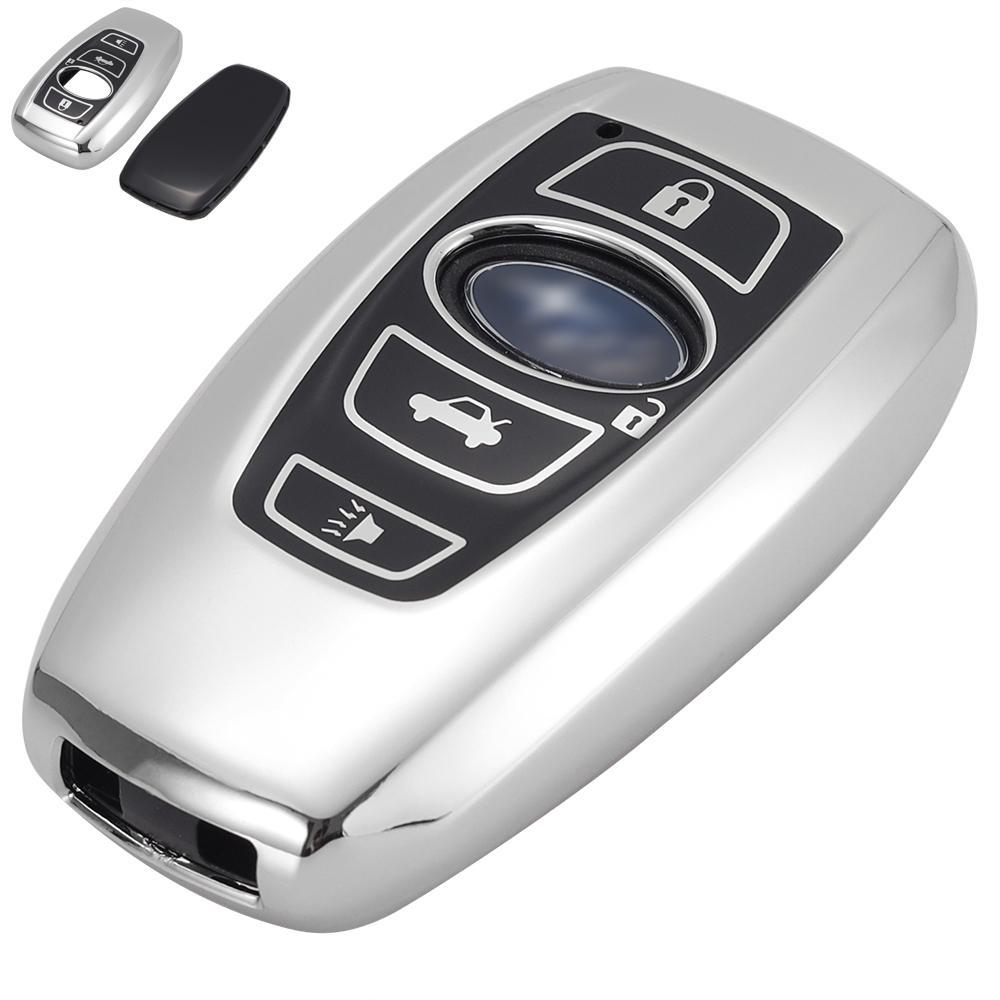 Key Fob Cover Silicone Rubber Case for Subaru BRZ STI Legacy Forester Crosstrek Impreza WRX Ascent Outback Remote Control