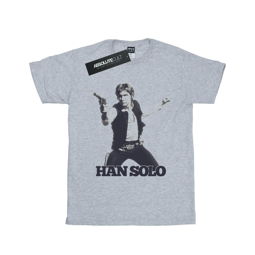 Star Wars Womens/Ladies Han Solo Retro Photo Cotton Boyfriend T-Shirt