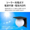 Takasho ExLights Solar Wall Light META Dark Gray, Outdoor Security Sensor Light, Bright, Long-Lasting Light for Entryways, ABS Resin and Polyethylene,