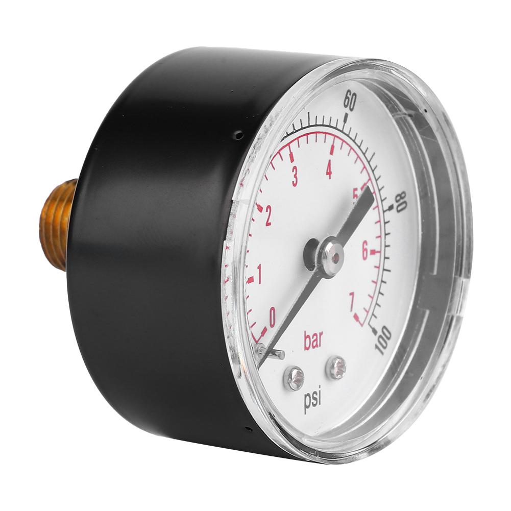 

Манометр 50 мм циферблат 14 BSPT заднее соединение для воздуха воды масла газа (0300PSI 020Бар)