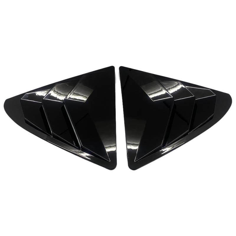 Pair Car Rear Window Quarter Louver Cover For Lexus IS300 IS250 200t 2013 2014 - Side Vent Shutter Trim Scoop Accessories