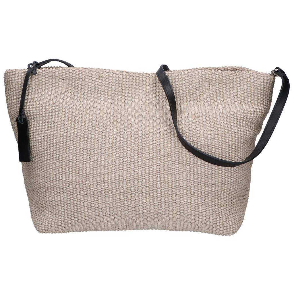 MARCO MASI [Good Condition] Straw X Leather 2WAY Shoulder Tote Bag beigeUsed