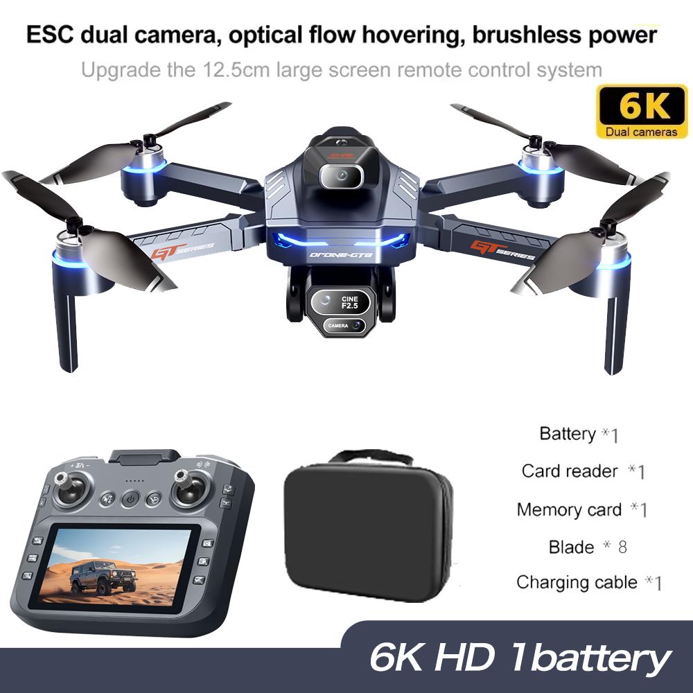 2026 NEW GT8 Drone 8K HD Camera FPV Quadcopter with Screen Remote Control 5G WIFI Aerial Photography Brushless Motor RC Dron Toy