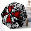 1pc Red Cross Symbol Automatic Opening/closing umbrella, Compact Travel Umbrella - - Festive Accessory, Sturdy Ribs yy250807068