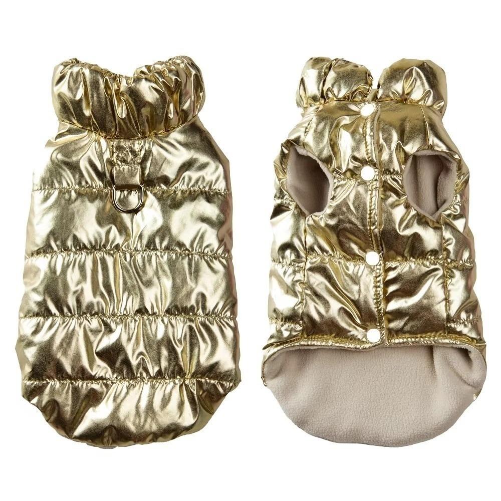 

Warm Hiking Dog Clothes D-ring Pet Jacket Outfits Puppy Coat Vest Small Medium Dogs Clothes L золотий