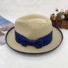 straw jazz hat for Men's and Women's Handmade Woven Sunshade Jazz Straw Hat with Summer Hat Binding and Color Matching Design