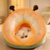 1pcs Winter Warm Cartoon Animal Pet House Cat House Slippers Nest Closed Cat House Small Dog Kennel Pet Supplies High Quality