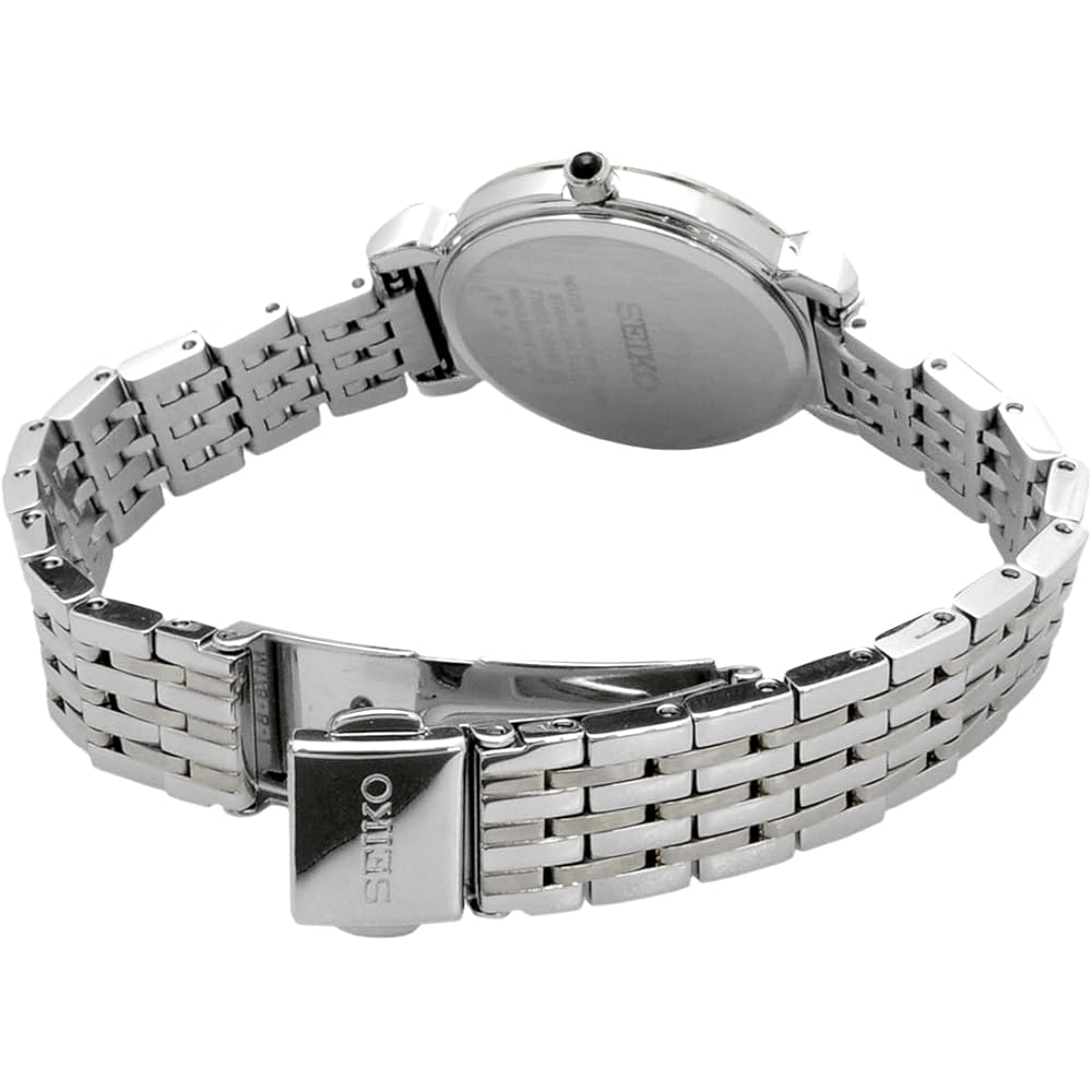 Seiko Quartz Women's Watch SFQ801P1 Silver Light Champagne Overseas Model