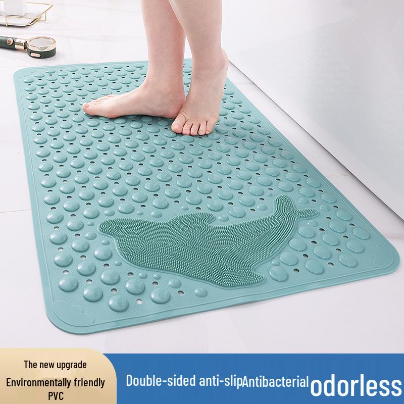 PVC Non-Slip Bathroom & Shower Mat - Water-Resistant for Home, Hotel, Pool, Toilet, Floor.