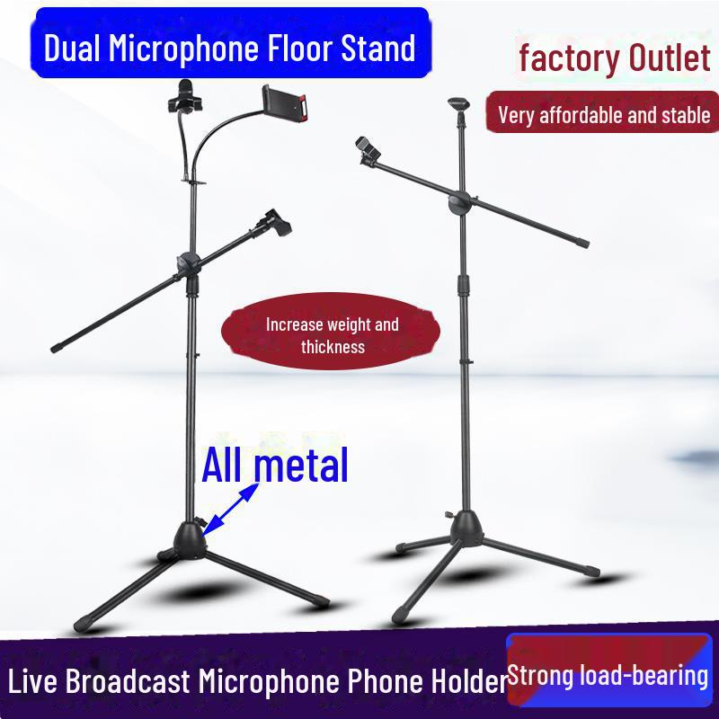 

Heavy-Duty Telescopic Metal Microphone Stand for Professional Stage Performance