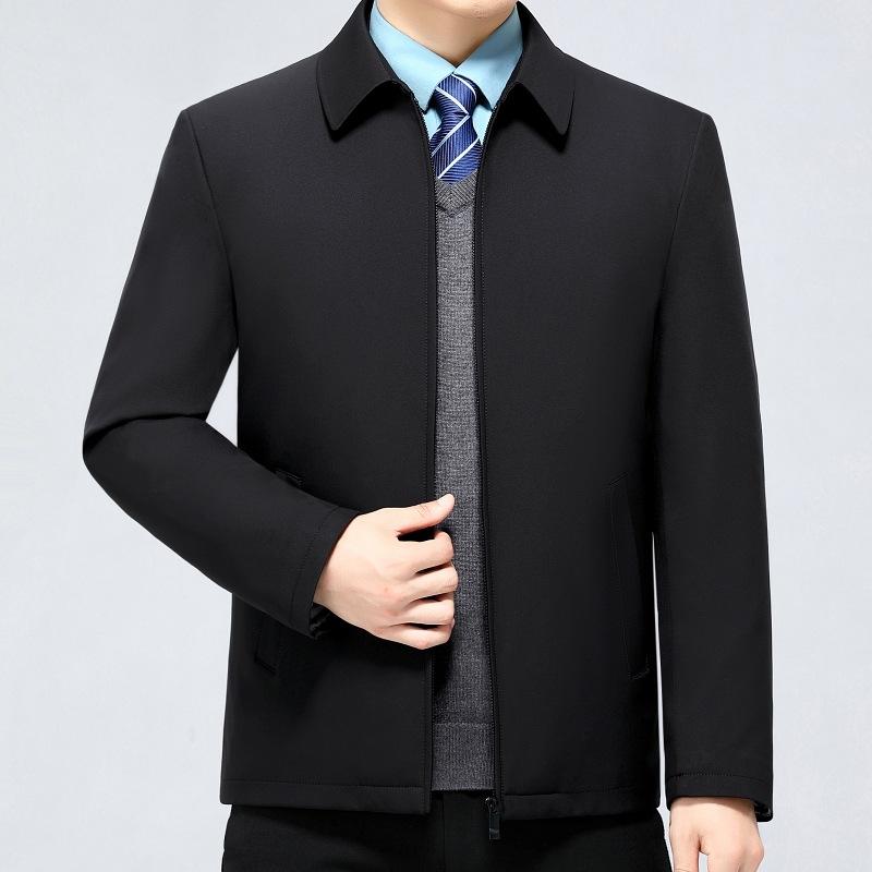 

Пуховики для мужчин среднего и пожилого возраста, утолщенные куртки больших размеров, одежда для пап, деловые, повседневные, теплые куртки 205