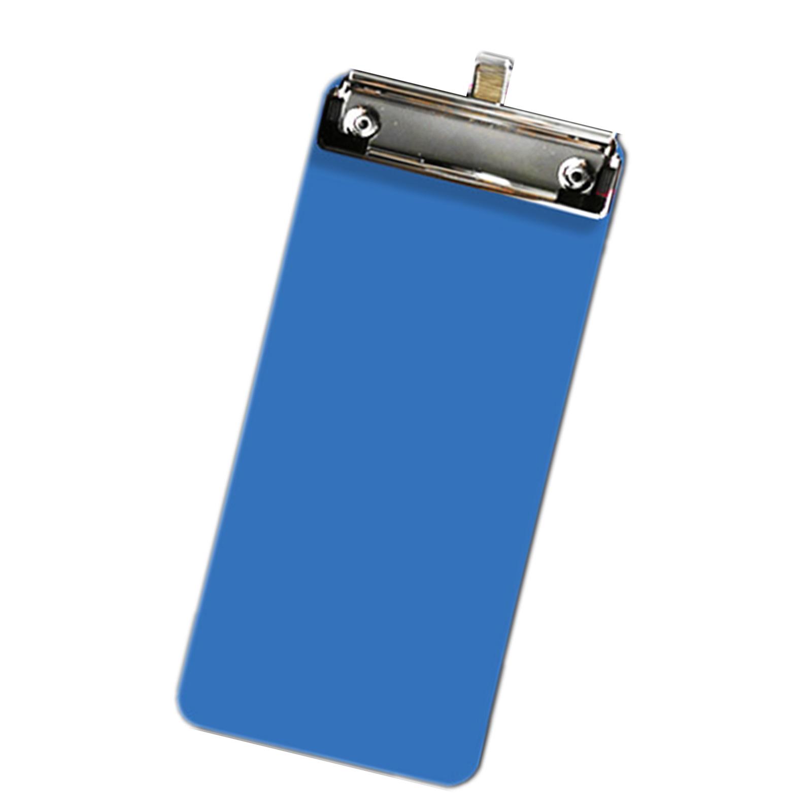 

Small Portable Clipboard with Hanging Hook 10x22cm Conference Clipboard Writing Board for Office School Restaurant Cafe